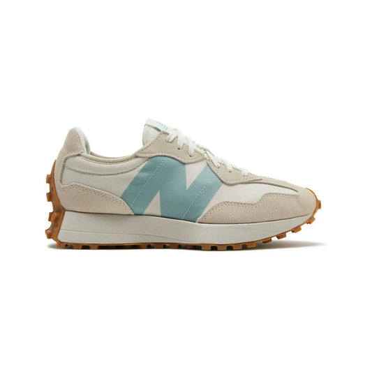 New Balance 327 Baskets Blanc Bleu Homme Femme - 1