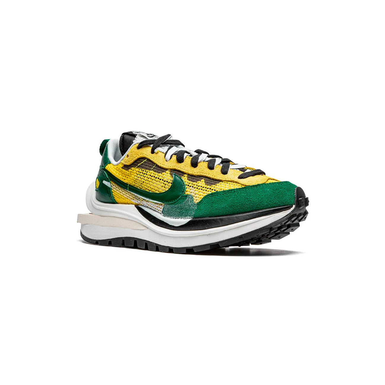 Nike Pegasus VaporWaffle x Sacai Green, Yellow, Black & White, Baskets Lifestyle Unisexe Daim et Cuir – photo 2