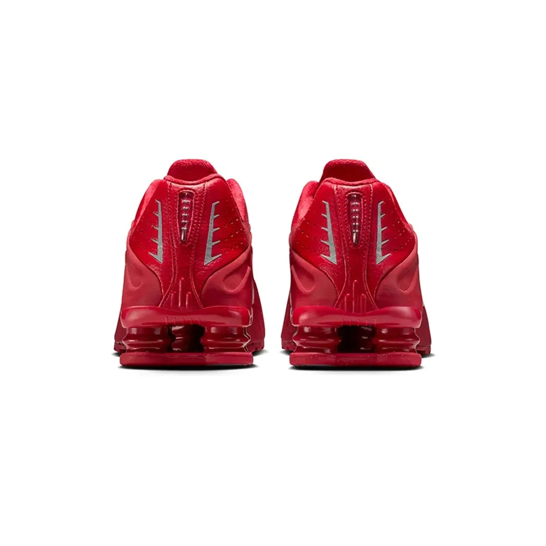 Nike Shox R4 Red Reflective Baskets Rouge Homme Femme - 3