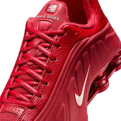 Nike Shox R4 Red Reflective Baskets Rouge Homme Femme - 4