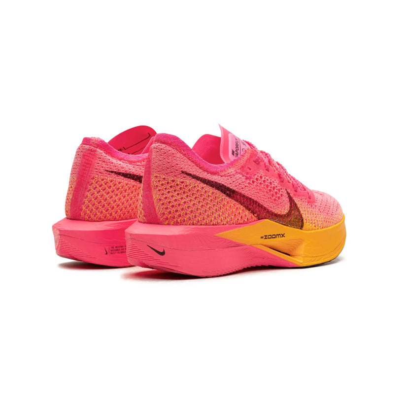 Nike ZoomX Vaporfly 3 Hyper Pink Laser Orange Chaussures Running Rose Mixte - 3