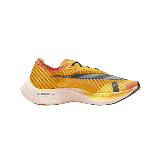 nike zoomx vaporfly next 2 university gold baskets vue latérale