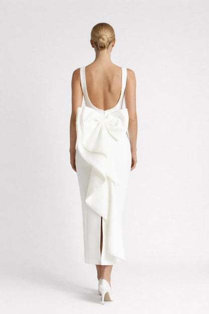Robe Longue Femme Dos Nu – Silhouette Ajustée Sans Manches