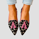 Mocassins Femme Salomé-Livia, Orthopédiques Confort en Daim