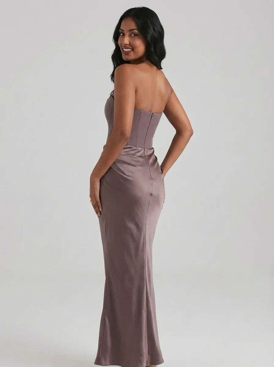 Rachel | Robe longue bustier corsetée pour femmes, idéale pour les événements