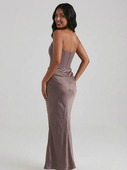 Rachel | Robe longue bustier corsetée pour femmes, idéale pour les événements
