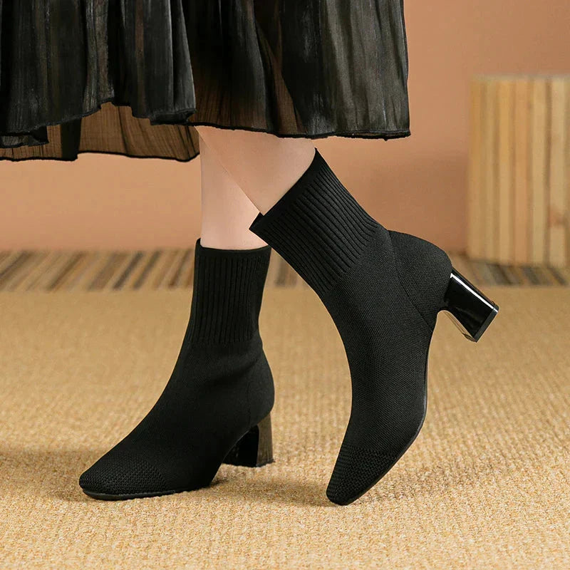 Bottines Femme Camille Élégantes à Talon Confort