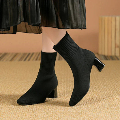 Bottines Femme Camille Élégantes à Talon Confort