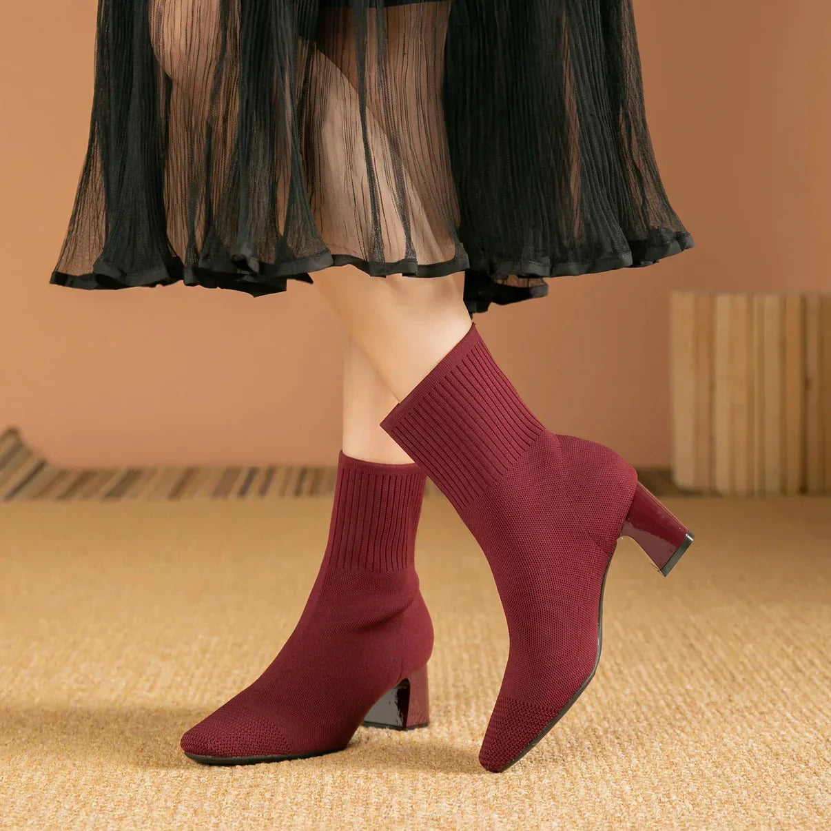 Bottines Femme Camille Élégantes à Talon Confort