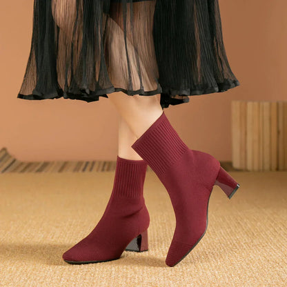 Bottines Femme Camille Élégantes à Talon Confort