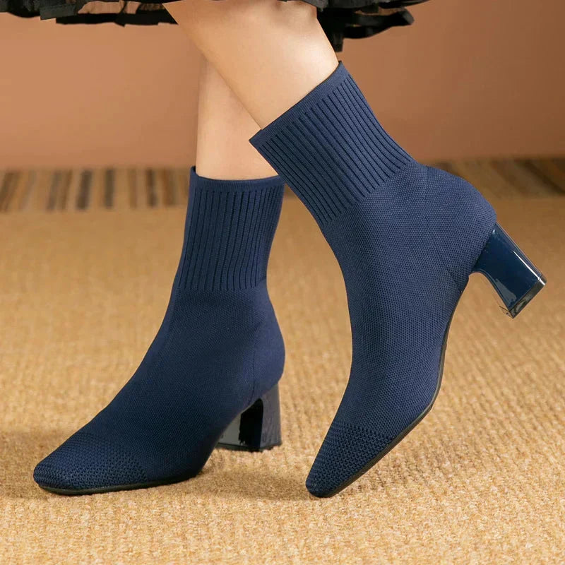 Bottines Femme Camille Élégantes à Talon Confort