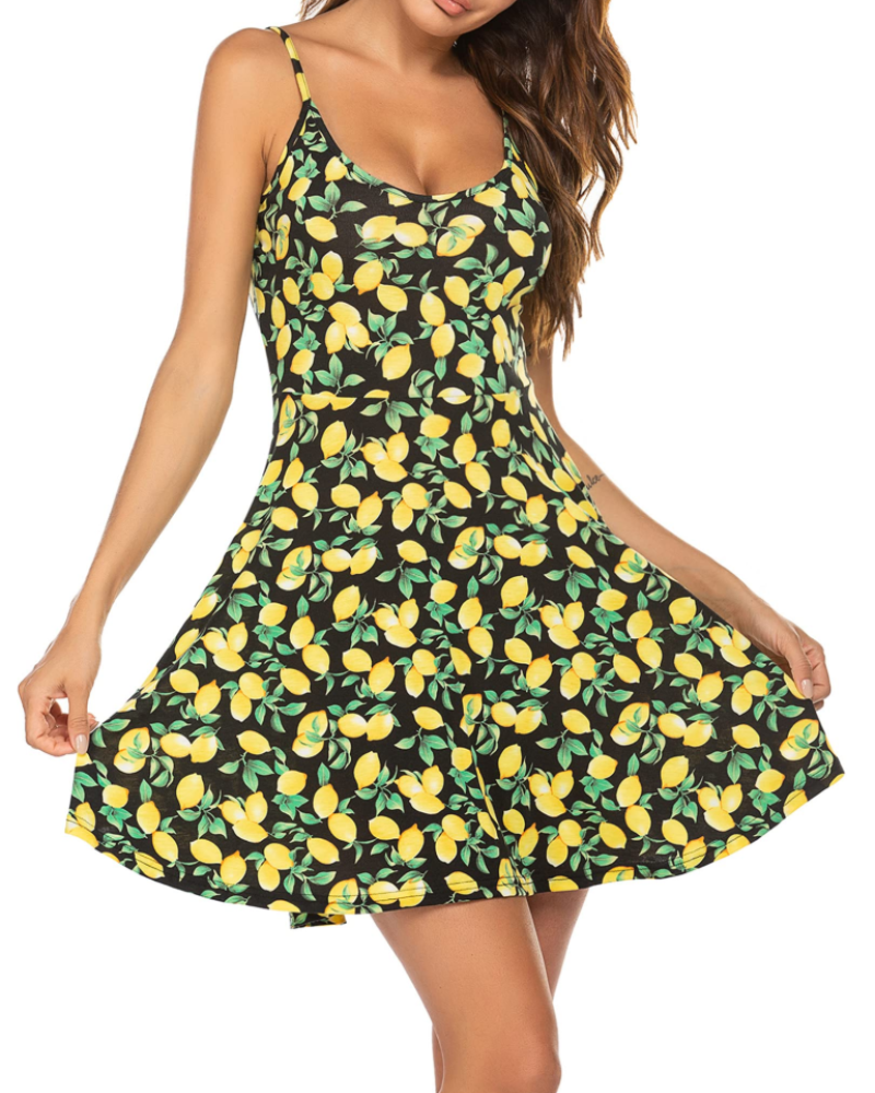 Robe Mini Femme en tissu léger, col V, coupe fluide – Menvelo