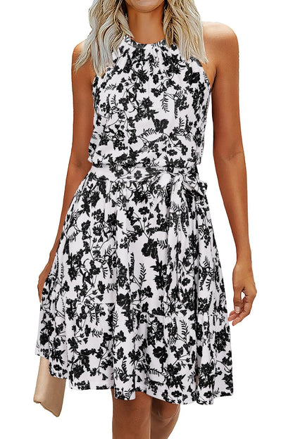 Robe Midi Femme en tissu léger, à volants, coupe fluide – Menvelo