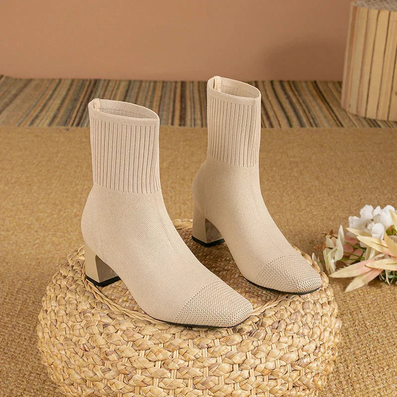 Bottines Femme Camille Élégantes à Talon Confort