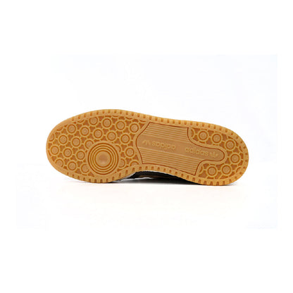 Adidas Forum Low x Atmos Khaki Brown baskets basses homme et femme en cuir kaki marron, détail semelle