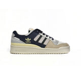 Adidas Forum Low Homme Femme CL Magic Beige, Baskets Basses en Cuir, Bride Auto-agrippante