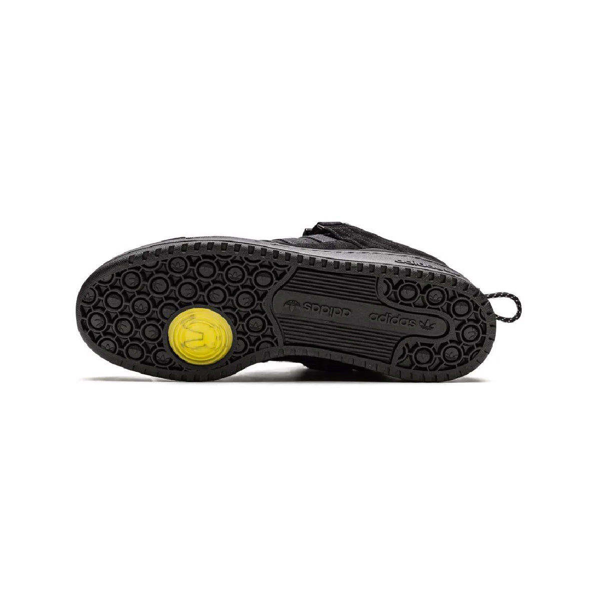 Adidas Forum Low x Bad Bunny Back To School baskets basses homme et femme en cuir noir, vue arrière