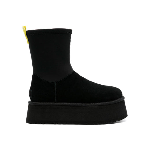UGG Classic Dipper Black Bottes Plateforme Noir Femme - 1