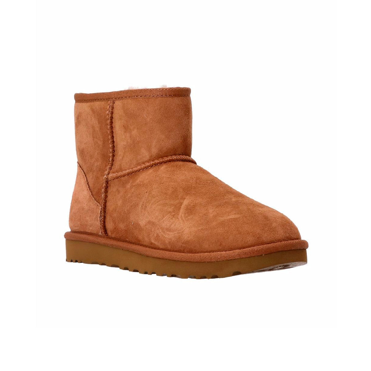 UGG Classic Camel bottes fourrées femme en daim et peau de mouton camel, vue de face