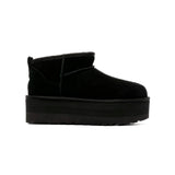 UGG Classic Ultra Mini Platform Black Bottines Noir Femme