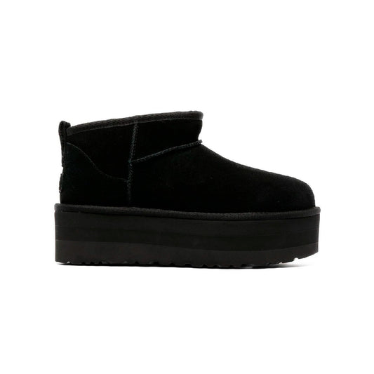 UGG Classic Ultra Mini Platform Black Bottines Noir Femme - 1