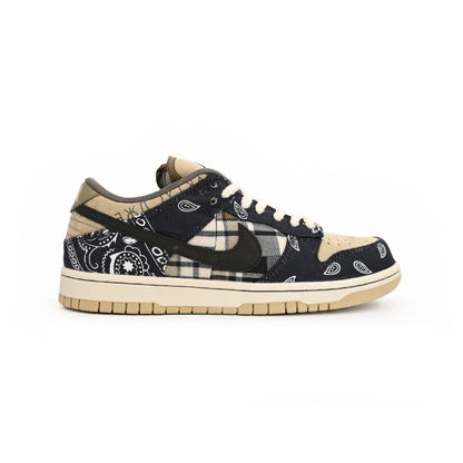Nike SB Dunk Low x Travis Scott Cactus Jack Baskets Marron Beige Mixte - 1