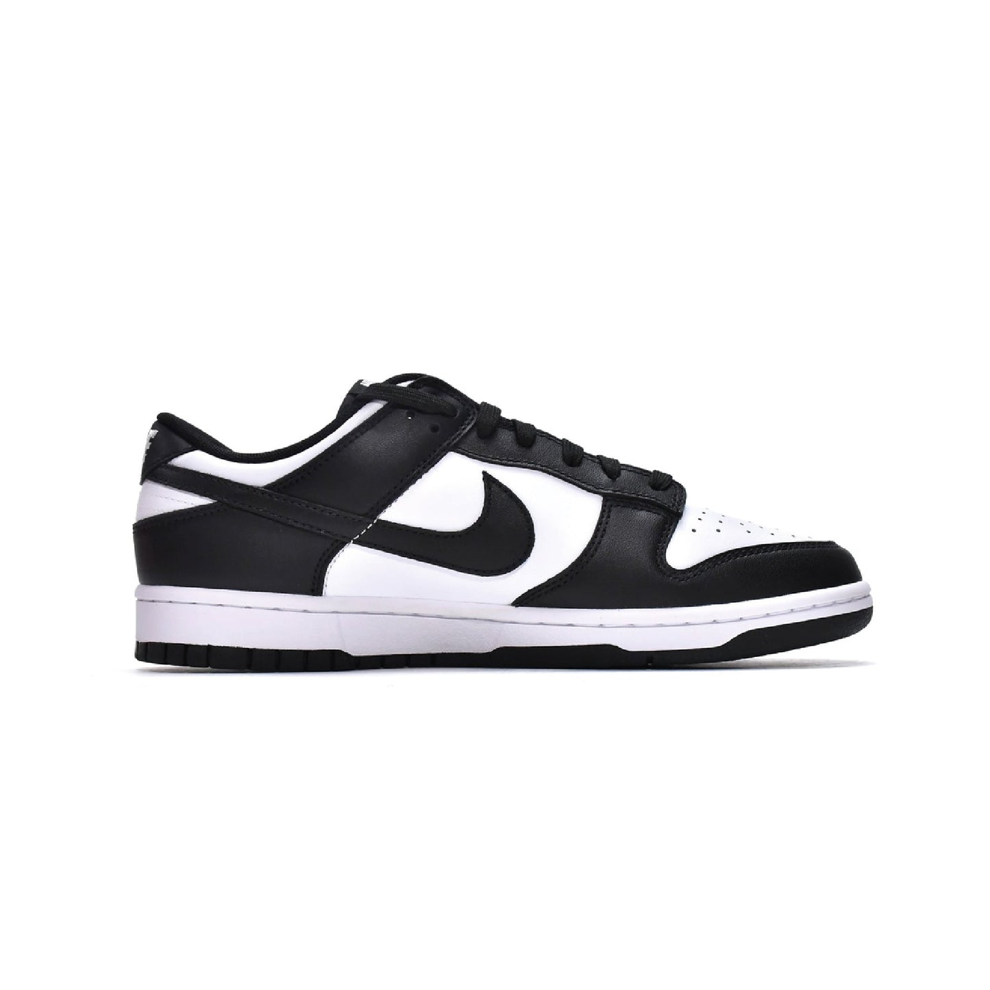nike dunk low retro white black panda baskets vue latérale