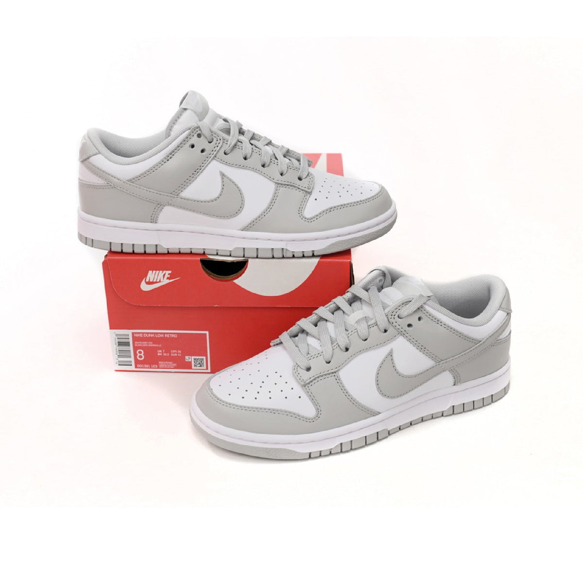 Nike Dunk Low Hoary Grey Fog Baskets Gris Homme Femme - 4