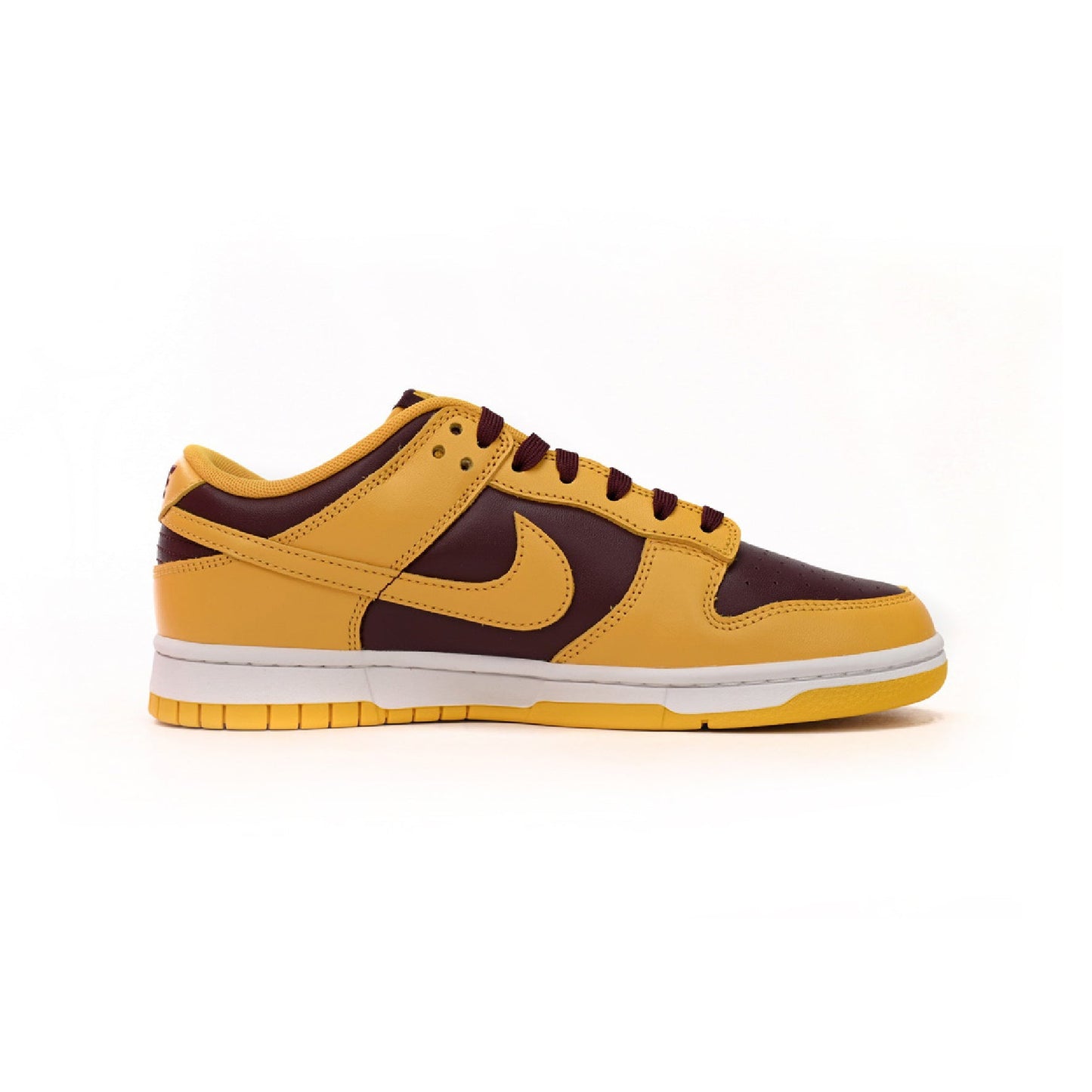 nike dunk low yellow wine baskets vue latérale
