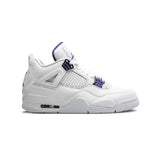 Air Jordan 4 Metallic Purple – Baskets Homme Femme Cuir et Mesh