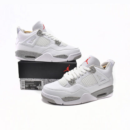 Air Jordan 4 Midnight Navy baskets homme en cuir bleu, vue arrière