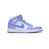 Air Jordan 1 Mid Purple Pulse – Baskets Mi-Montantes Homme Femme Cuir