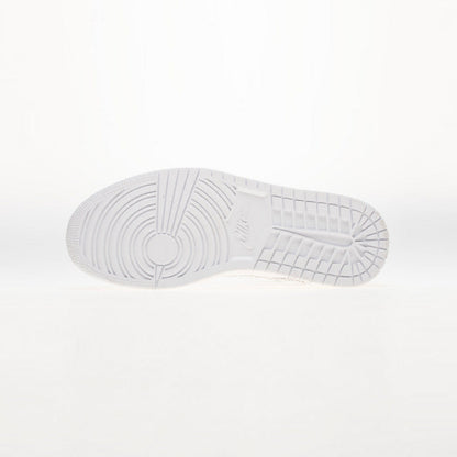 Air Jordan 1 High Off-White Euro baskets montantes homme en cuir blanc, vue arrière