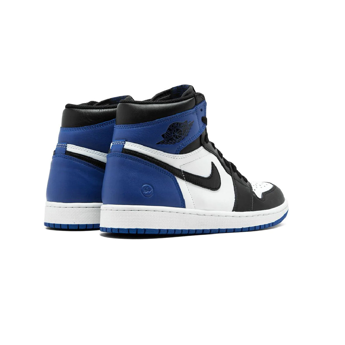 Air Jordan 1 High Fragment baskets montantes homme et femme en cuir noir blanc, vue de face