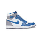 Air Jordan 1 High True Blue – Baskets Montantes Homme Femme en Cuir Style Basketball