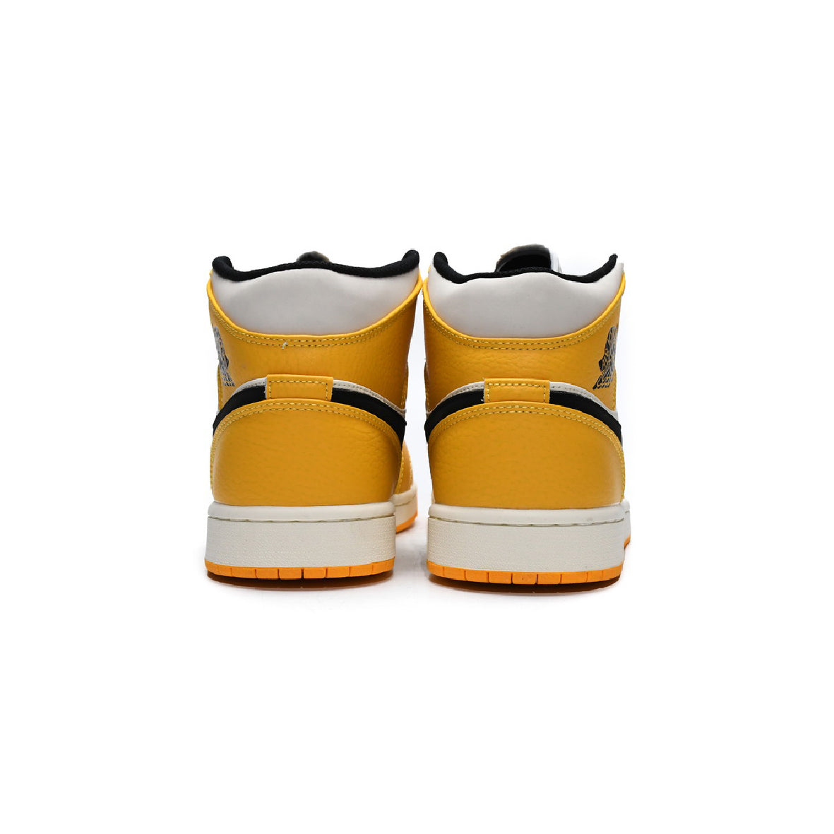 Air Jordan 1 Mid Lakers baskets mi-montantes homme et femme en cuir violet, détail semelle