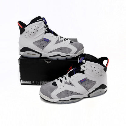 Air Jordan 6 Grayish Purple baskets homme en cuir violet, vue arrière