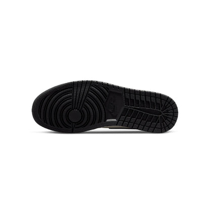 Air Jordan 1 High Visionaire baskets montantes homme en cuir noir blanc, détail tige