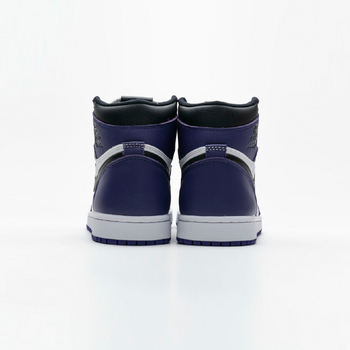 Air Jordan 1 High Court Purple baskets montantes homme en cuir violet, détail semelle