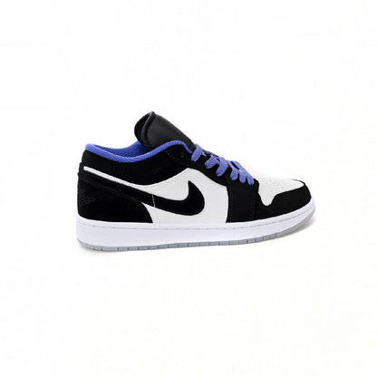 Air Jordan 1 Low Big Slam Dunk baskets basses homme et femme en cuir noir rouge, vue de face