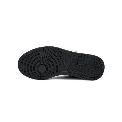 Air Jordan 1 Low Black Elephant baskets basses homme et femme en cuir noir, vue arrière