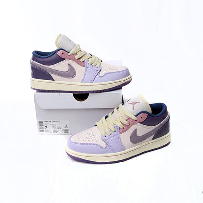 Air Jordan 1 Low Easter Egg baskets basses femme en cuir multicolore, vue de face