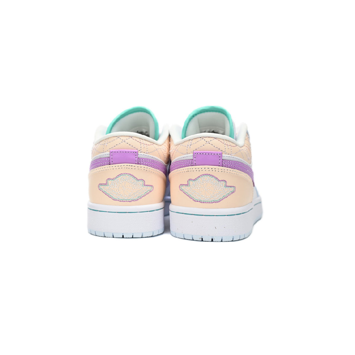 Air Jordan 1 Low Sashiko Multi-Color baskets basses femme en cuir multicolore, détail semelle