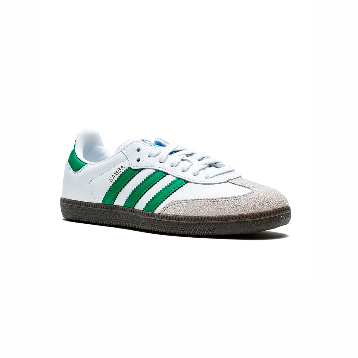 Sneakers basses Adidas Samba OG white green unisexe