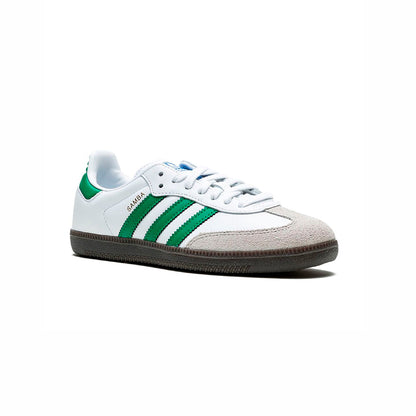 Sneakers basses Adidas Samba OG white green unisexe