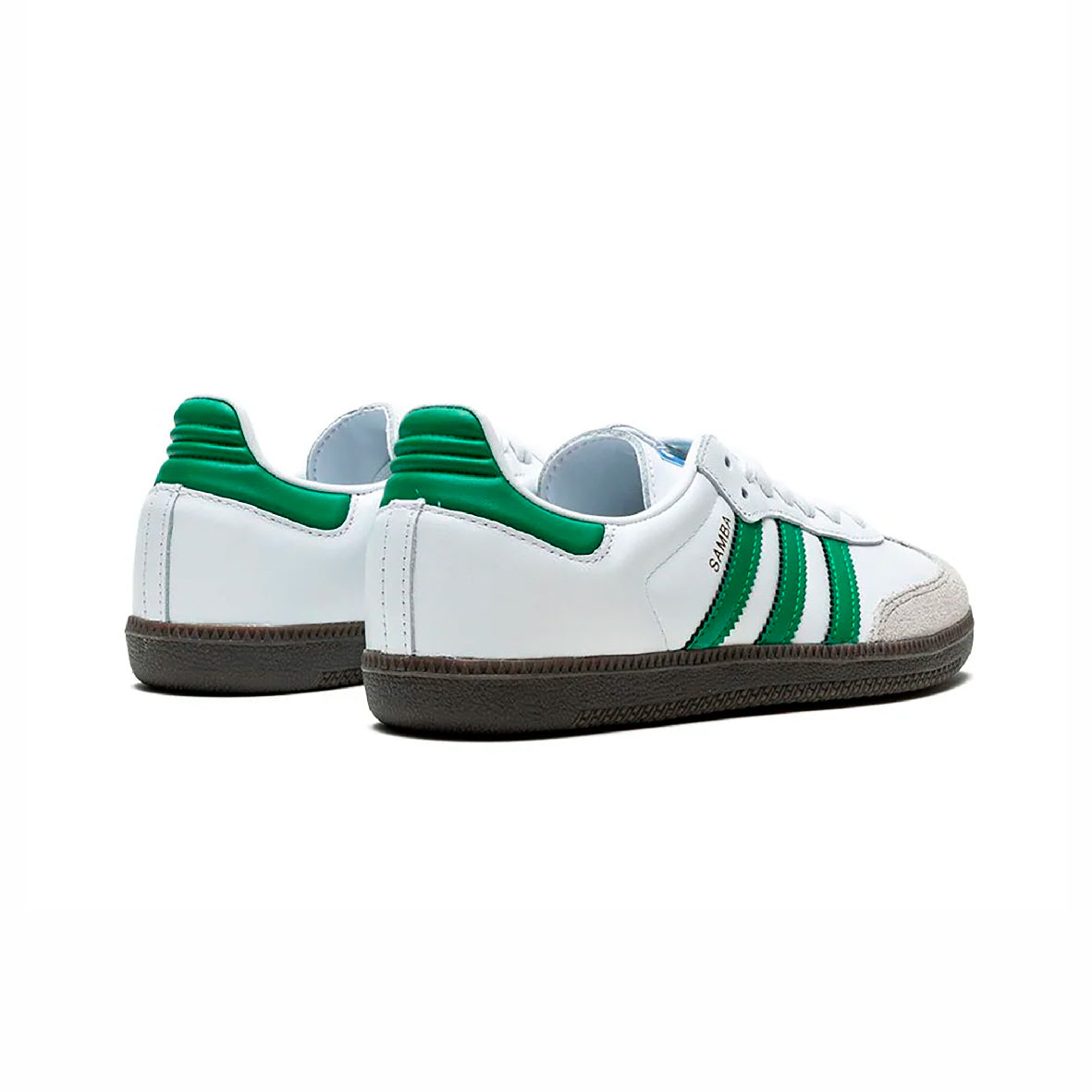 Sneakers basses Adidas Samba OG white green unisexe