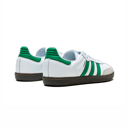Sneakers basses Adidas Samba OG white green unisexe