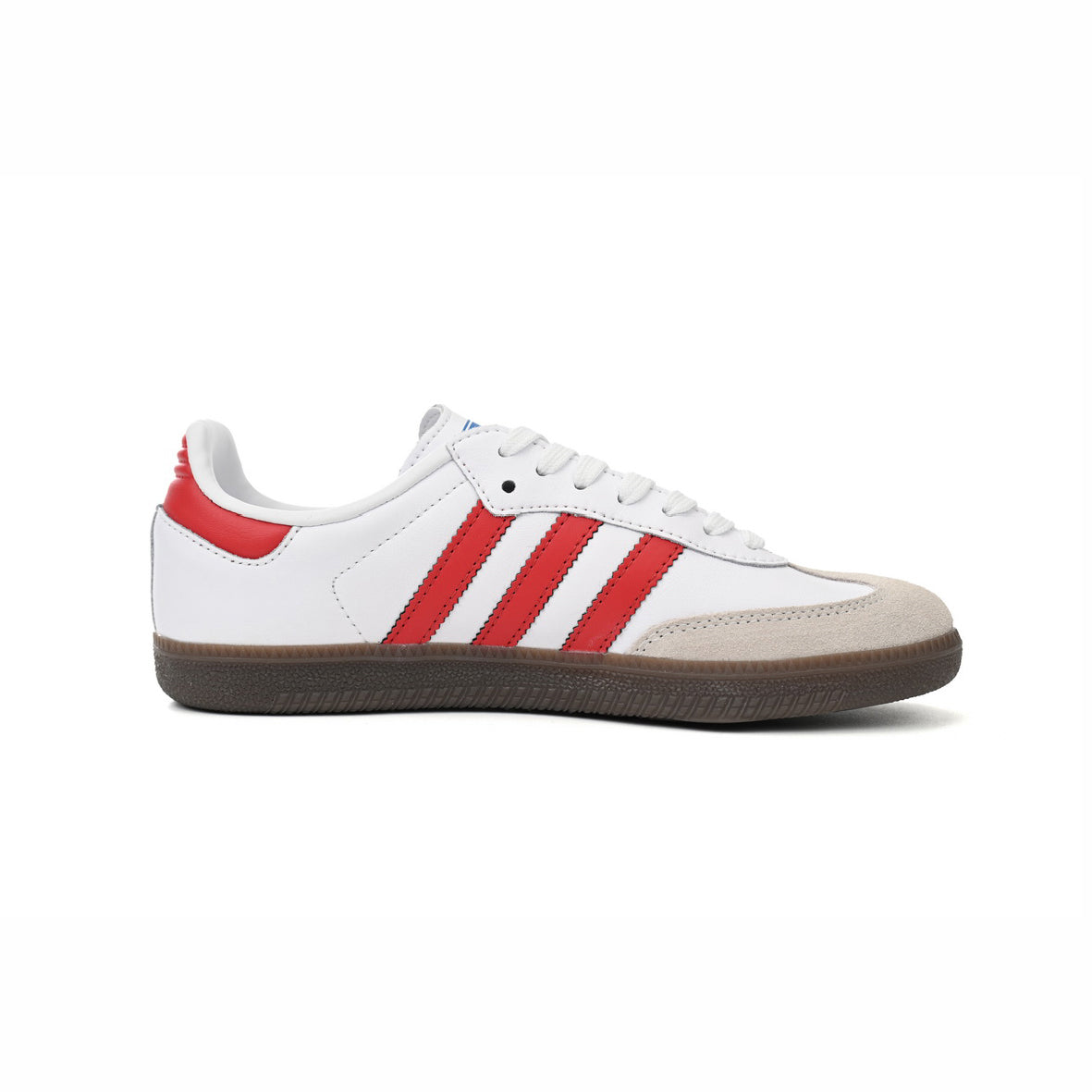 Sneakers basses Adidas Samba OG white red unisexe