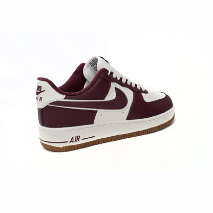 Nike Air Force 1 Low College Pack Baskets Bordeaux Blanc Homme Femme - 2
