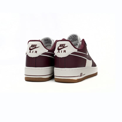 Nike Air Force 1 Low College Pack Baskets Bordeaux Blanc Homme Femme - 3